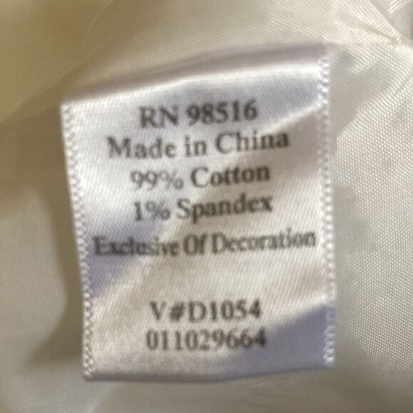 Embellished & Embroidered Coldwater Creek White Denim Open Front Jacket Size PL - Picture 7 of 12